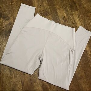 LA Society High Rise Taupe Brown Gray High-Waisted Leggings L Workout Athletic